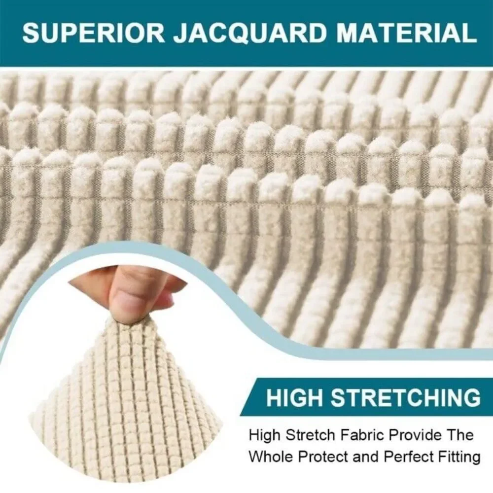 Turquoize 3 Piece T Cushion Sofa Slipcovers Sofa Cover Biscotti Beige New